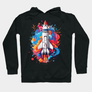 Space Rocket Launch Hoodie